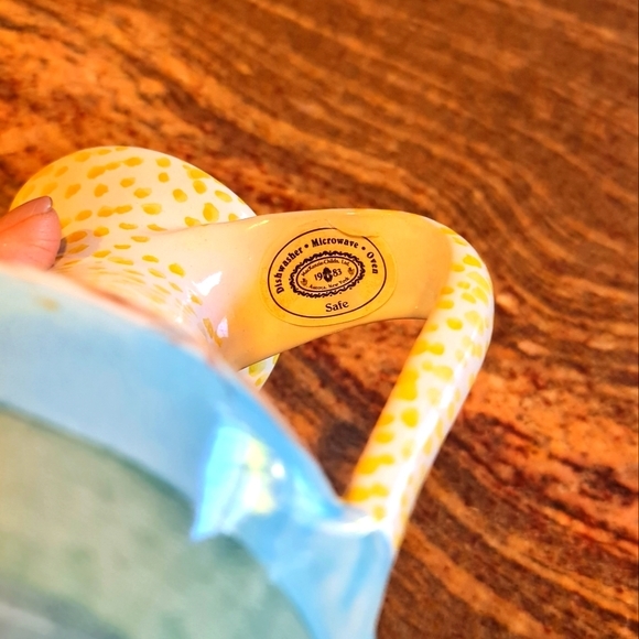 ***SOLD*** Vintage MacKenzie-Childs Red Clay Ceramic Brittany Pitcher - Picture 7 of 10